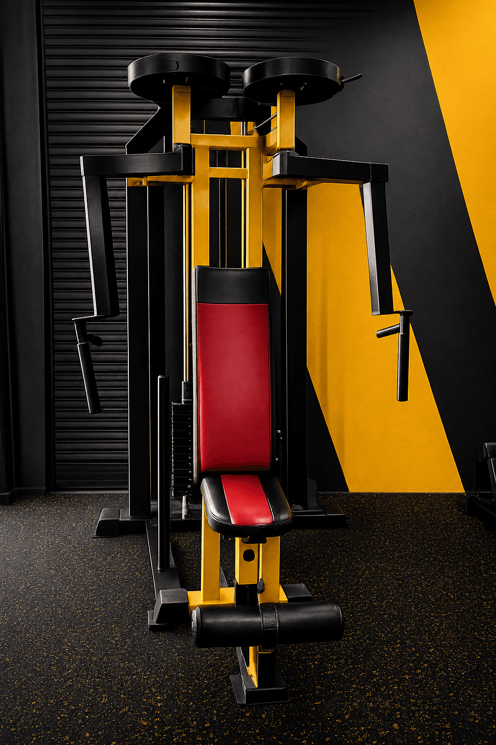 Seated strength machine at Goodlife Fitness Kumbhari