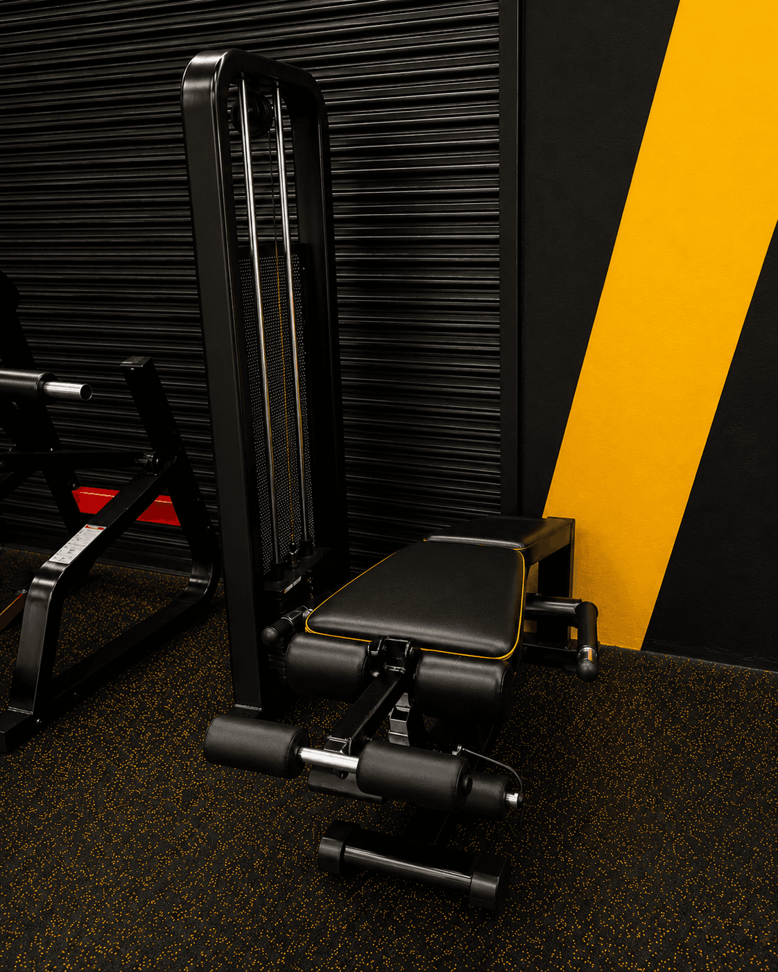 Seated leg machine at Goodlife Fitness Kumbhari